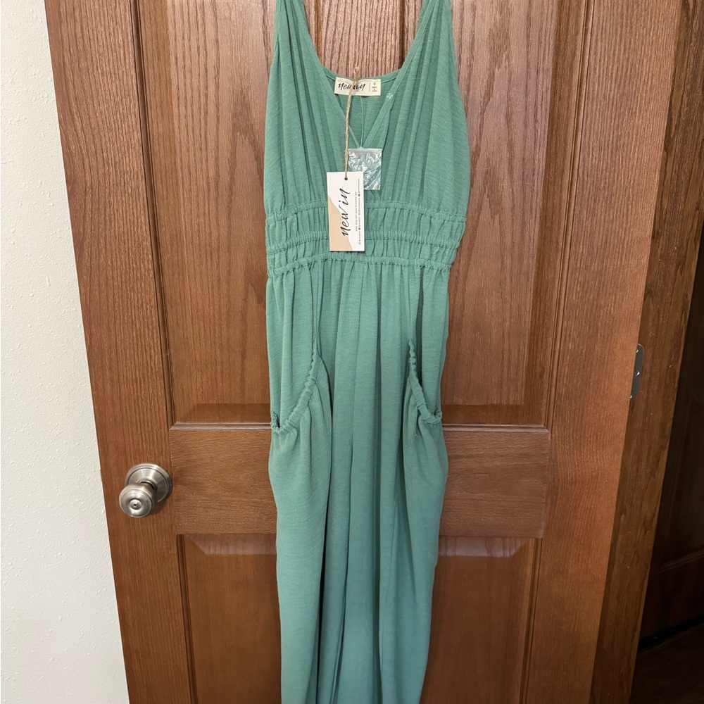 Womens Green Jumpsuit